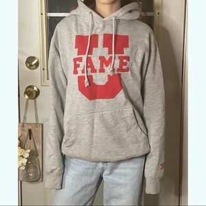 Fame U Unisex Grey Hoodie